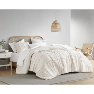 Comfort Spaces Walker Soft Washed Pleated Comforter Set