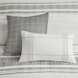 Harbor House Blue Morgan 6 Piece Cotton Jacquard Oversized Comforter Set