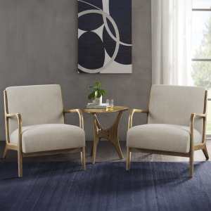 Novak Lounge Chair Set of 2 - Cream