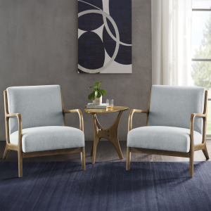 Novak Lounge Chair Set of 2 - Light Blue