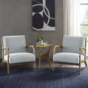 Novak Lounge Chair Set of 2 - Light Blue