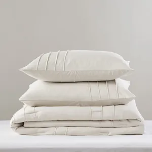 Comfort Spaces Walker Soft Washed Pleated Comforter Set