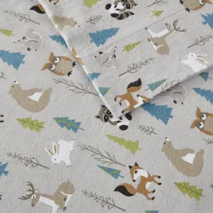 True North by Sleep Philosophy Cozy Cotton Flannel Printed Sheet Set