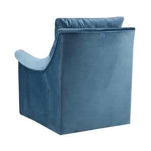 Deanna Upholstered Swivel Accent Chair - Blue