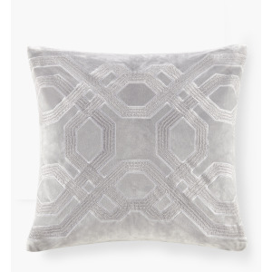 Biron Square Decor Pillow - Silver