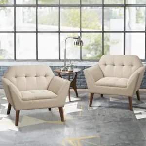 Newport Lounge Chair Set of 2 - Beige