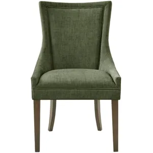 Madison Park Signature Ultra Upholstered Dining Side Chairs with wood legs (Set of 2)