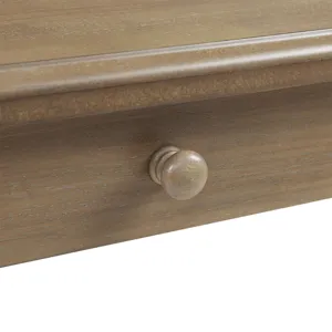 Tabitha Solid Wood Desk with 1 Drawer and turned legs - Natural