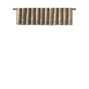 Madison Park Andora Faux Silk Embroidered Window Valance