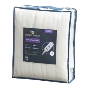 Serta Fleece to Sherpa Heated Throw