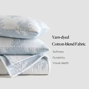 Harbor House Blue Mia Coral 3 Piece Quilt Mini Set