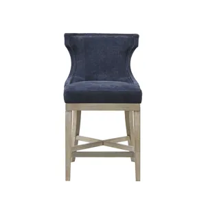 Carson Counter Stool with Swivel Seat - Navy