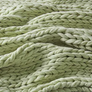 Madison Park Chunky Double Knit Handmade Throw Blanket
