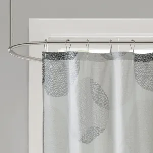 Madison Park Essentials Knowles Shower Curtain - Grey