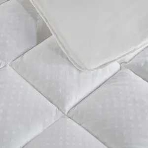 Signature California King Dobby Cotton Waterproof Mattress Pad - White