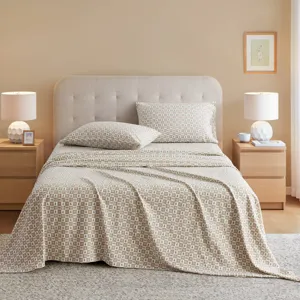 True North by Sleep Philosophy Cozy Cotton Flannel Printed Sheet Set