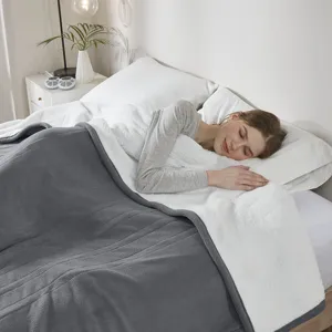 Serta Fleece to Sherpa Heated Blanket