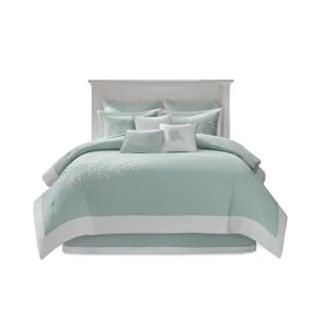 Harbor House Blue Coastline Oversized Cotton Jacquard Comforter Set