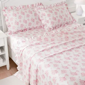 Intelligent Design Microfiber Ruffle Sheets