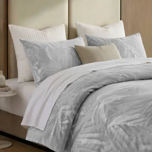 Harbor House Coastal Leaves 3 Piece 3 Piece Cotton Duvet Set