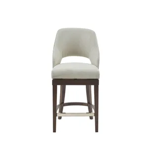 Jillian Counter Stool with Swivel Seat - Cream