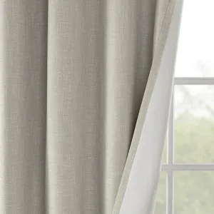 SunSmart Maya Printed Heathered Blackout Grommet Top Curtain Panel
