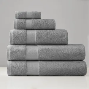 500GSM Plush Towel Set - Charcoal