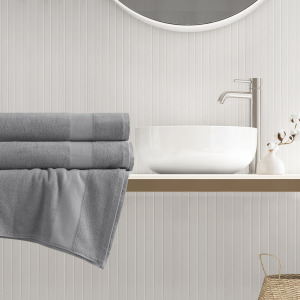 500GSM Plush 2pc XL Towel Set - Charcoal