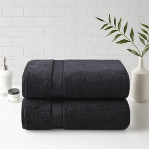 Madison Park Signature 800GSM 100% Cotton Bath Sheet 2 Piece Set