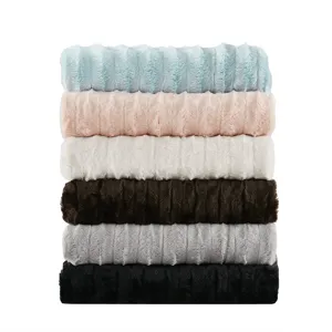 Madison Park Duke Long Fur Throw