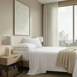 Harbor House Brielle Scalloped Edge Cotton Sheet Set