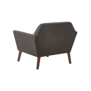 Newport Newport Wide Mid-Century Modern Lounge Chair - Charcoal
