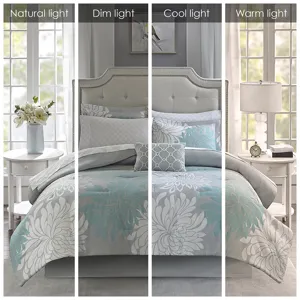 Madison Park Essentials Maible Comforter Set with Cotton Bed Sheets