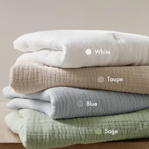 Breeze Cotton Gauze Embroidered Euro Sham - Taupe