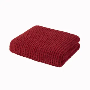 Madison Park Rowan Waffle Knit Chenille Throw