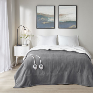 Serta Fleece to Sherpa Heated Blanket