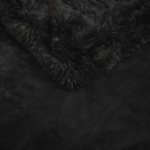 Serta Malea Shaggy Faux Fur Heated Throw