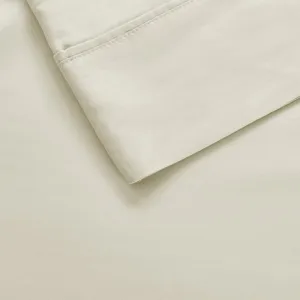 1000 Thread Count Full HeiQ Smart Temperature Cotton Blend 4 PC Sheet Set - Ivory
