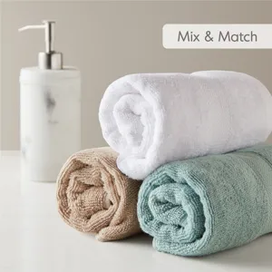 500GSM Plush 6pc Towel Set - Beige