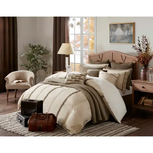 Chateau King Comforter Set - Linen
