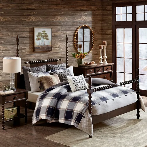 Urban Cabin Cotton Jacquard King Comforter Set - Brown