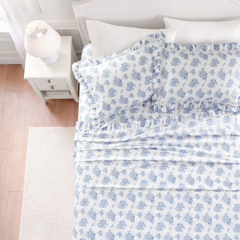 Intelligent Design Microfiber Ruffle Sheets