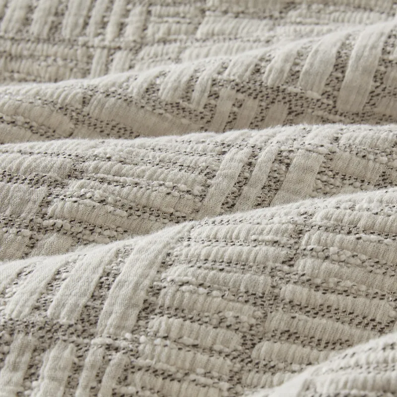 Harper Full/Queen Oversized Cotton Matelasse Comforter Set - Natural