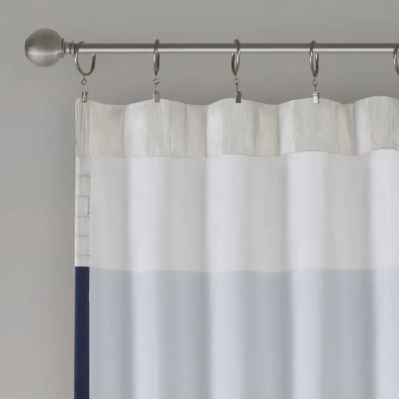 Amherst Polyoni Pintuck Curtain Panel - Navy