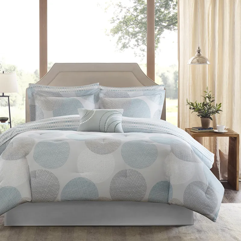 Madison Park Essentials Knowles Comforter Set with Cotton Bed Sheets