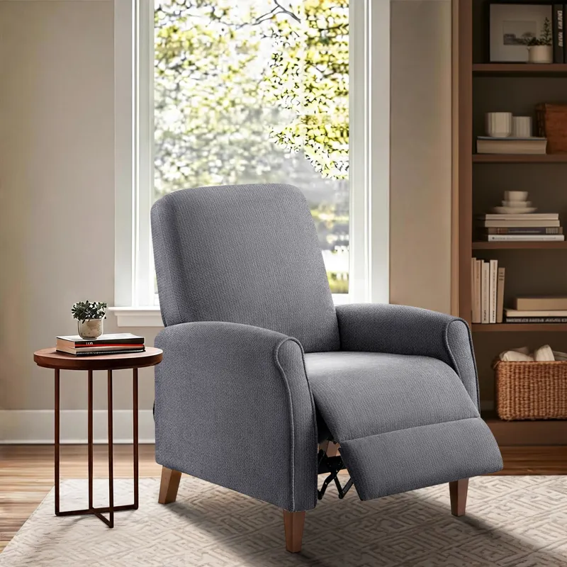 Madison Park Marena Upholstered Manual Push Back Recliner