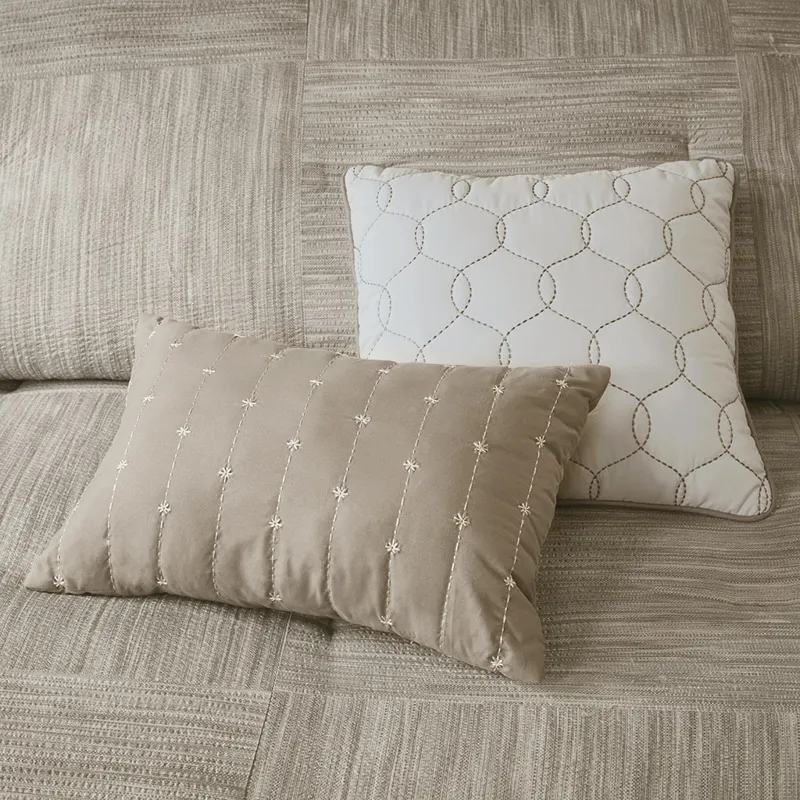 Madison Park Walter 7 Piece Printed Seersucker Comforter Set