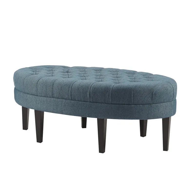 Martin Surfboard Tufted Ottoman - Blue