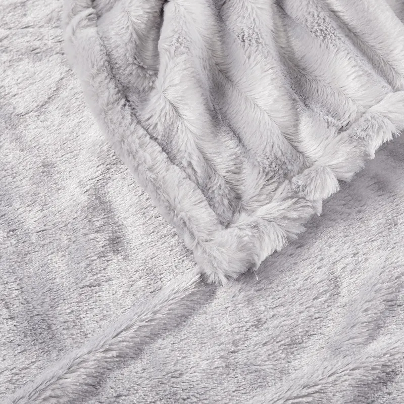 Beautyrest Heated Duke Faux Fur Heated Throw
