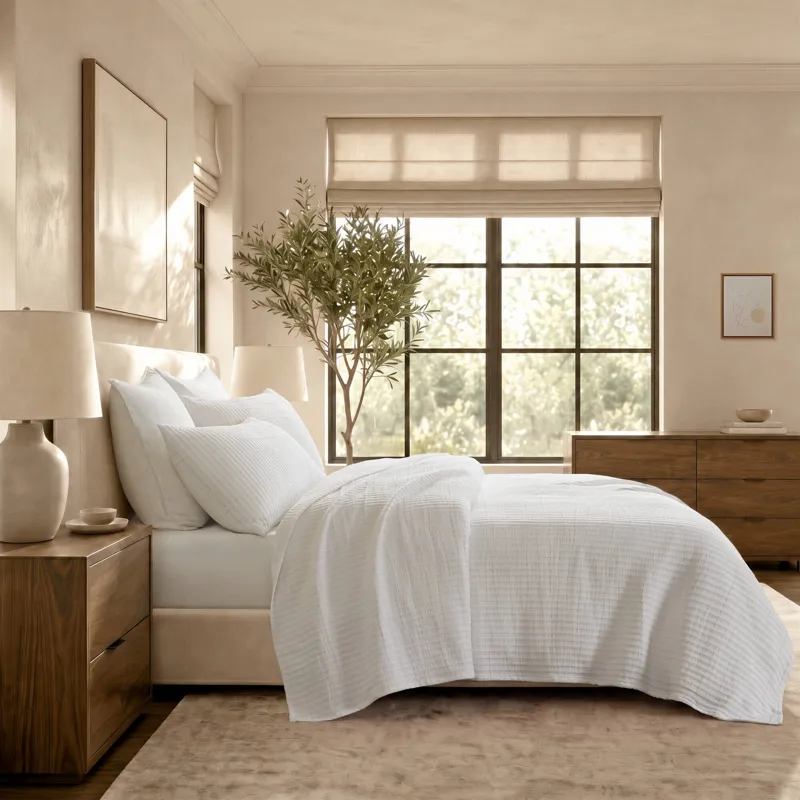 Harbor House Hayden  3-Piece Cotton Blend Textured Knit Quilt Set